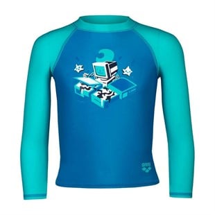 Arena 003589860 Friends Kids Uv L/S Tee Unisex Çocuk Yüzücü T-Shirt