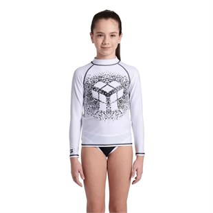 Arena 006296155 Rash Vest L/S Graphic Unisex Çocuk Yüzücü T-Shirt