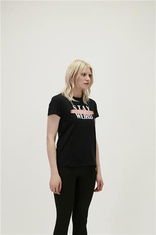 Bad Bear 21.03.07.008-C01 Stay Weird Tee Kadın Tişört