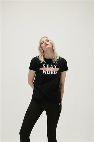 Bad Bear 21.03.07.008-C01 Stay Weird Tee Kadın Tişört