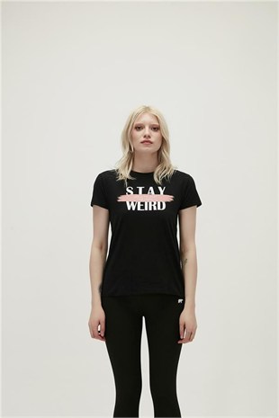 Bad Bear 21.03.07.008-C01 Stay Weird Tee Kadın Tişört