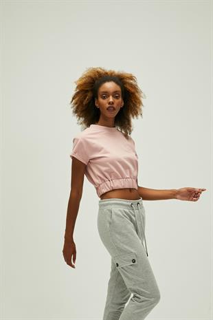 Bad Bear 21.03.12.001-C39 Emma Crop Kadın Sweatshirt