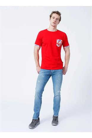 Bad Bear 22.01.07.020-C54 Flag Pocket Erkek Tişört