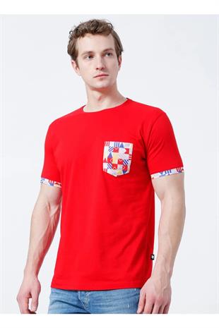Bad Bear 22.01.07.020-C54 Flag Pocket Erkek Tişört