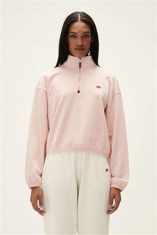 Bad Bear 22.04.12.004-C39 Scarlette Half Zip Kadın Sweatshirt