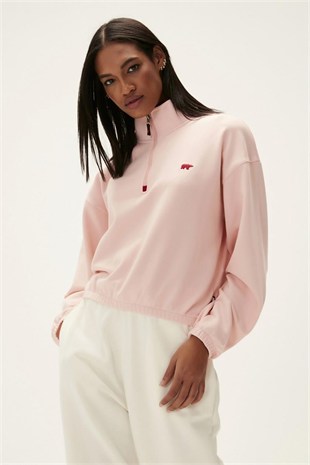 Bad Bear 22.04.12.004-C39 Scarlette Half Zip Kadın Sweatshirt