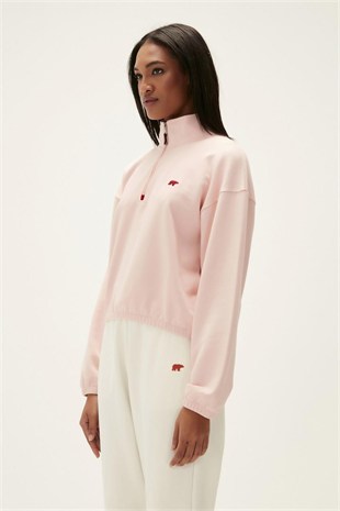 Bad Bear 22.04.12.004-C39 Scarlette Half Zip Kadın Sweatshirt