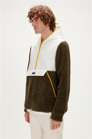 Bad Bear 23.02.29.007-C70 Leonard Half-Zip Erkek Peluş Polar