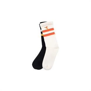 Diadora D202014-976 2 Pack Striped Crew Socks W Kadın Çorap