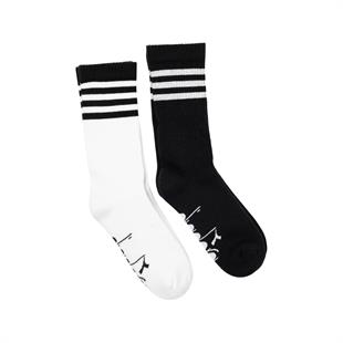 Diadora D202531-955 2 Pack Striped Crew Socks M Erkek Çorap