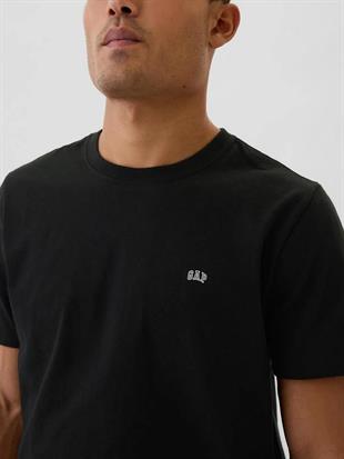 GAP 502022002 V-Frch Everyday Soft Micro Logo Crew Erkek Tişört