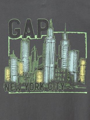 GAP 646674001 V-Gap New York City Erkek Tişört