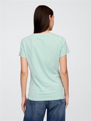 GAP 729555013 V-Ss Logo Classic Tee Kadın Tişört