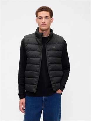 Gap 790584003 V-Frch Logo Ltwt Puffer Vest Erkek Yelek