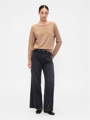 Gap 791281000 V-Bella Boatneck Kadın Kazak