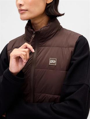 Gap 791282000 V-Frch Logo Lw Puffer Vest Kadın Yelek
