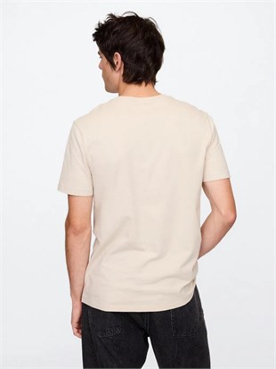 GAP 856659023 V-Everyday Soft Basic Logo T Erkek Tişört