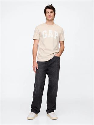 GAP 856659023 V-Everyday Soft Basic Logo T Erkek Tişört