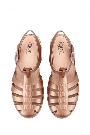 Igor BB340-099 Biarritz Shiny Metal Kadın Sandalet