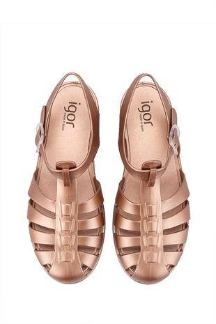 Igor BB340-099 Biarritz Shiny Metal Kadın Sandalet