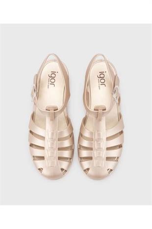 Igor BB340-388 Biarritz Shiny Metal Kadın Sandalet