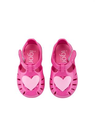 Igor S10310-007 Tobby Gloss Love Kız Çocuk Sandalet
