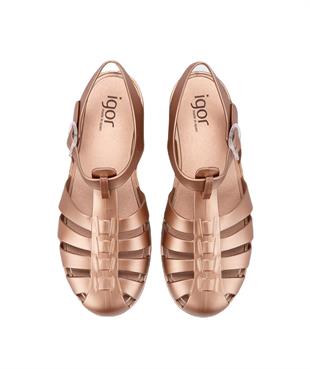 Igor S10346-099 Biarritz Mate Metal Kadın Sandalet
