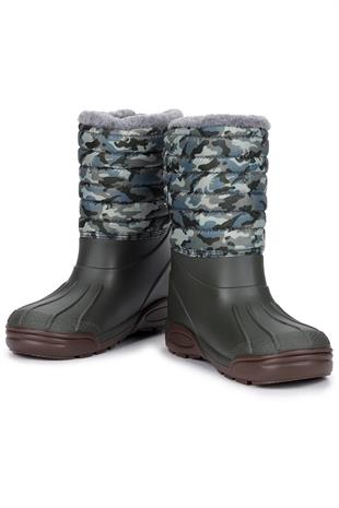 Igor W10210-042 Topo Ski Camo Çocuk Yağmur Çizmesi