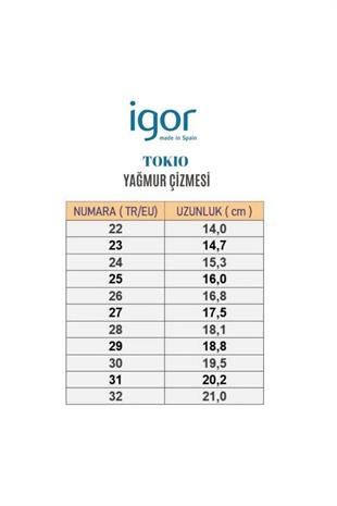 Igor W10290-013 Tokio Borreguito Unisex Çocuk Yağmur Çizmesi