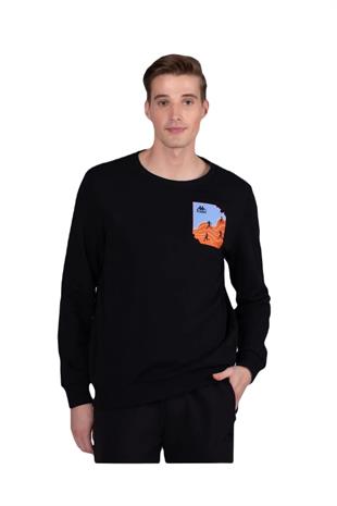 Kappa 361G7PW005 Authentic Graphik Virl Tk Erkek Sweatshirt