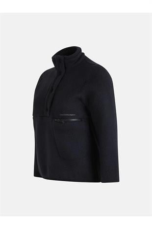 Peak Performance G78130100 W Fleece Snap T-Neck Kadın Polar