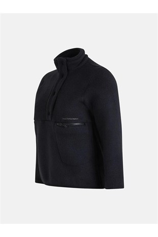 Peak Performance G78130100 W Fleece Snap T-Neck Kadın Polar