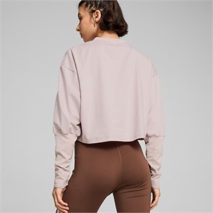 Puma 52568849 Studio Cloudspun Crew - Short Kadın Sweatshirt