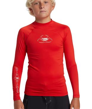 Quiksilver AQBWR03053 Saturn Upf50 Ls Erkek Çocuk Yüzücü Tişört