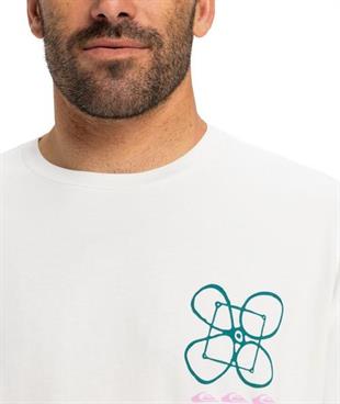 Quiksilver EQYZT08032-WBK0 Hw Outside inside Ss Erkek Spor Tişört