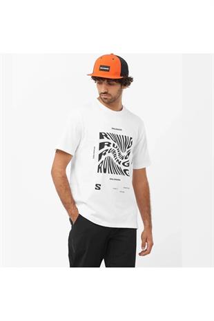 Salomon LC2218900 Running Graphic Ss Tee M Erkek Tişört