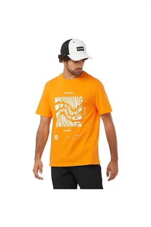 Salomon LC2219100 Running Graphic Ss Tee M Erkek Tişört