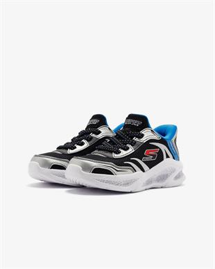 Skechers 403848L SLBK Skechers Meteor-Lights-Brisk-Beams Erkek Çocuk Spor Ayakkabı