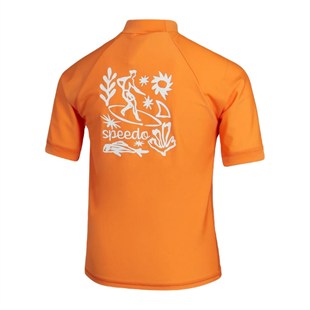Speedo 8-00316616850 Prt Ss Rash Top Jm Erkek Çocuk Güneş Koruyucu Tişört
