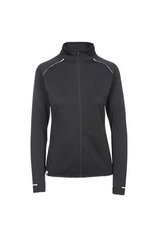 Trespass FATOLSTR0011-BLK Evie - Female Active Full Zip Top Tp75 Kadın Softshell Ceket