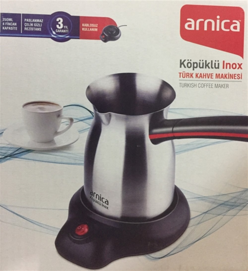 Arnica Köpüklü Inox Türk Kahve Makinesi