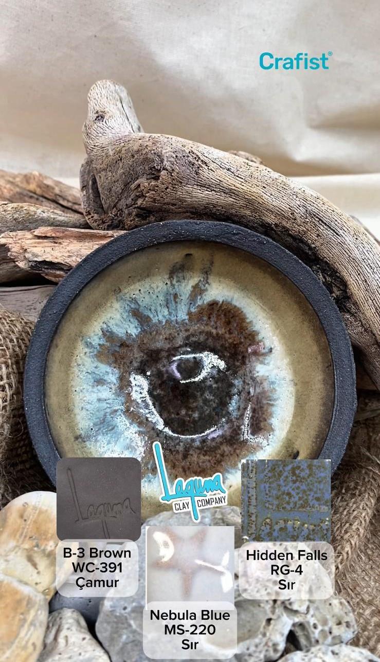 B3 Brown - Siyah Stoneware Çamur WC-391