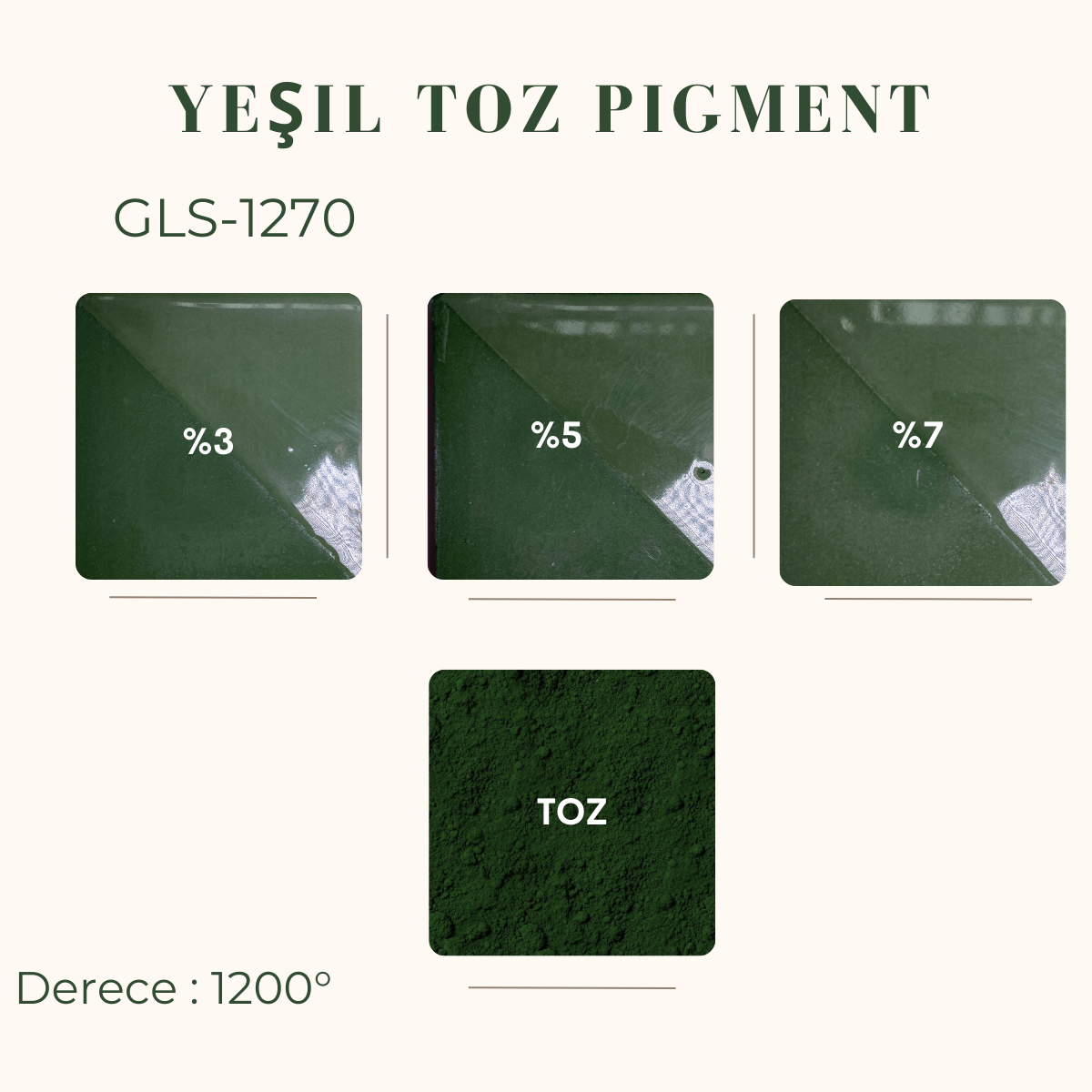 Çimen Yeşili Toz Pigment GLS-1270