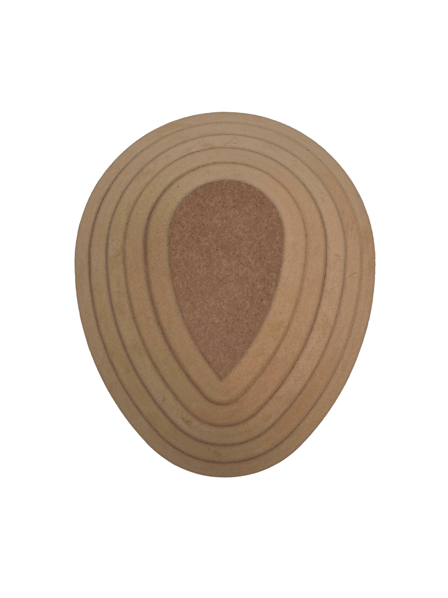 Damla Ahşap Tabak Kalıbı - 5 Parça SET