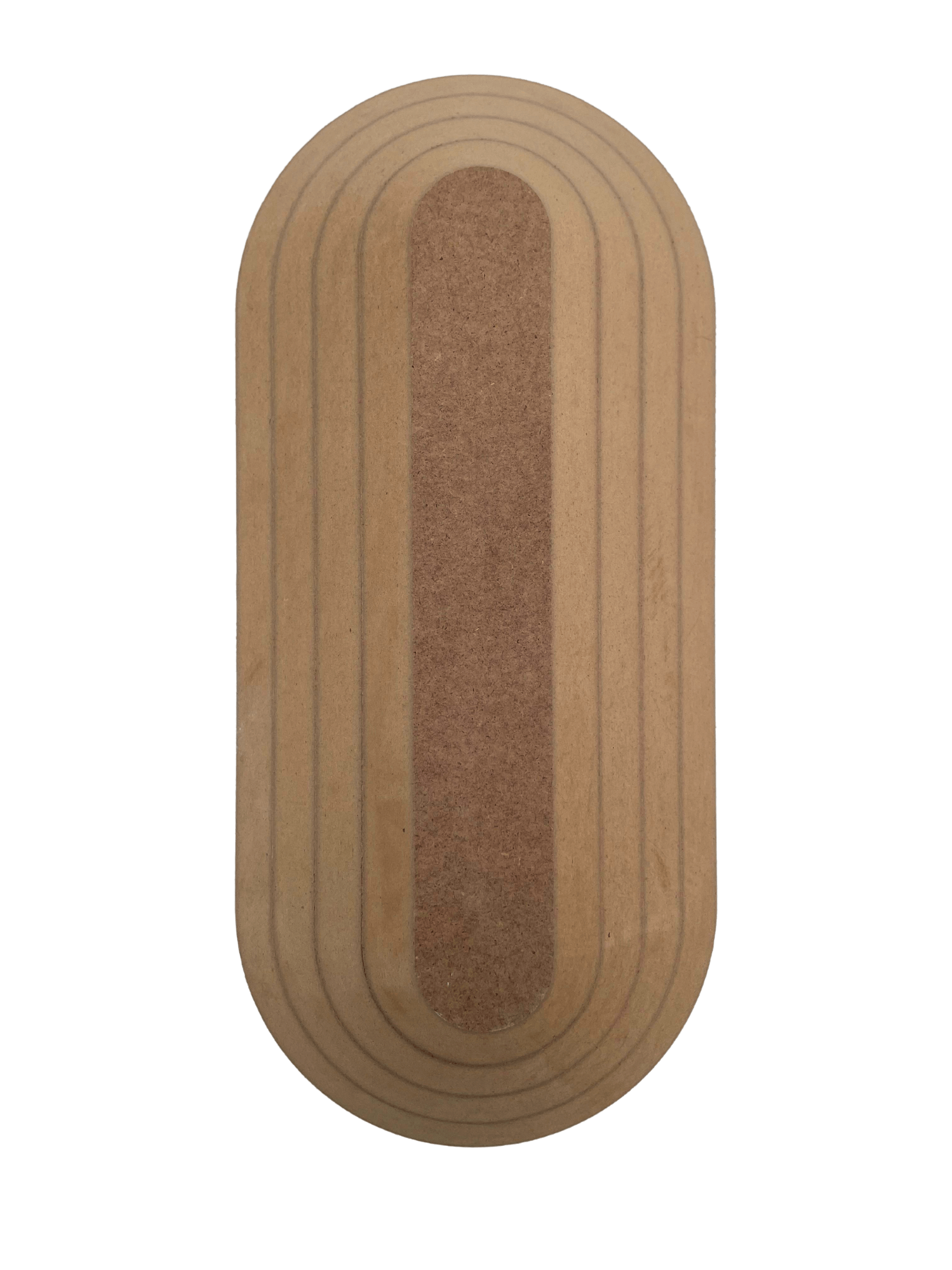 Düz Oval Ahşap Tabak Kalıbı - 4 Parça SET