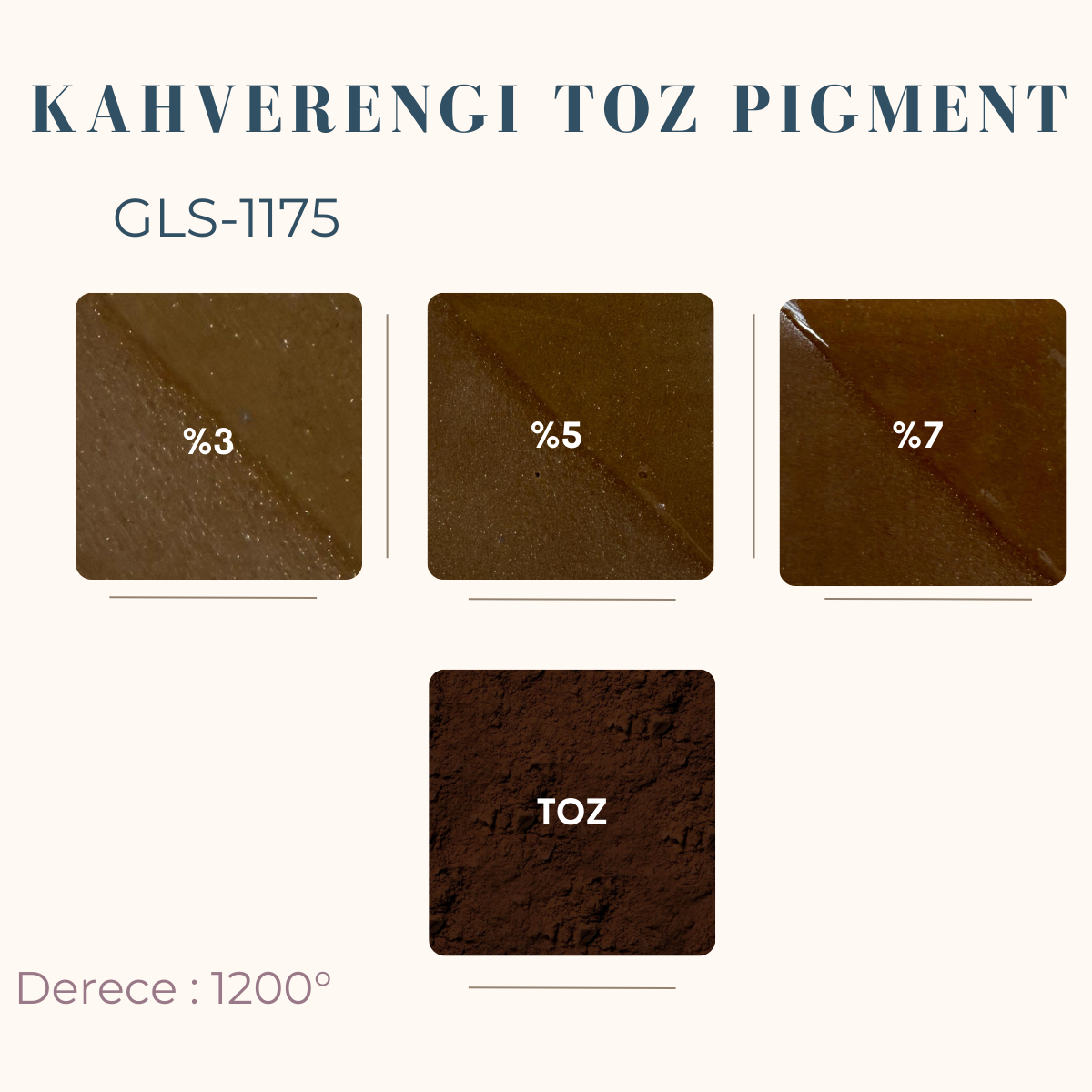 Gold Kahve Toz Pigment GLS-1175