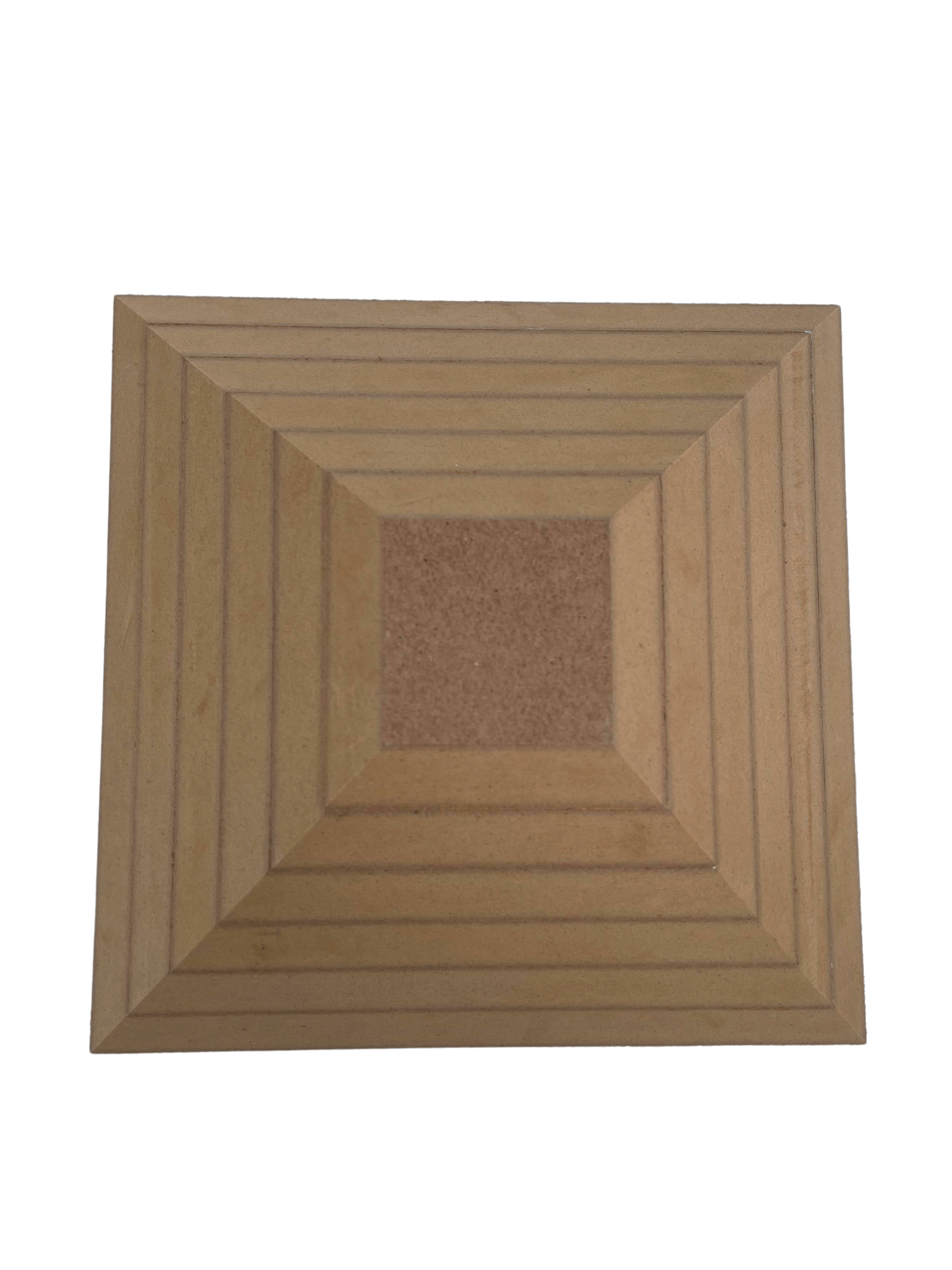 Kare Piramit Ahşap Tabak Kalıbı - 6 Parça SET