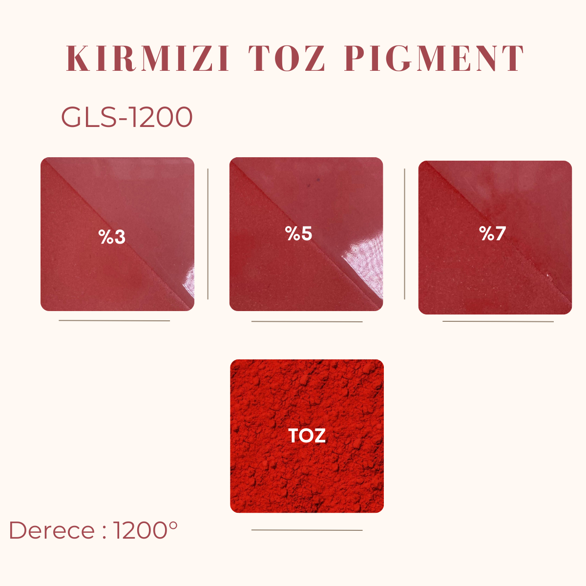 Kırmızı Toz Pigment GLS-1200
