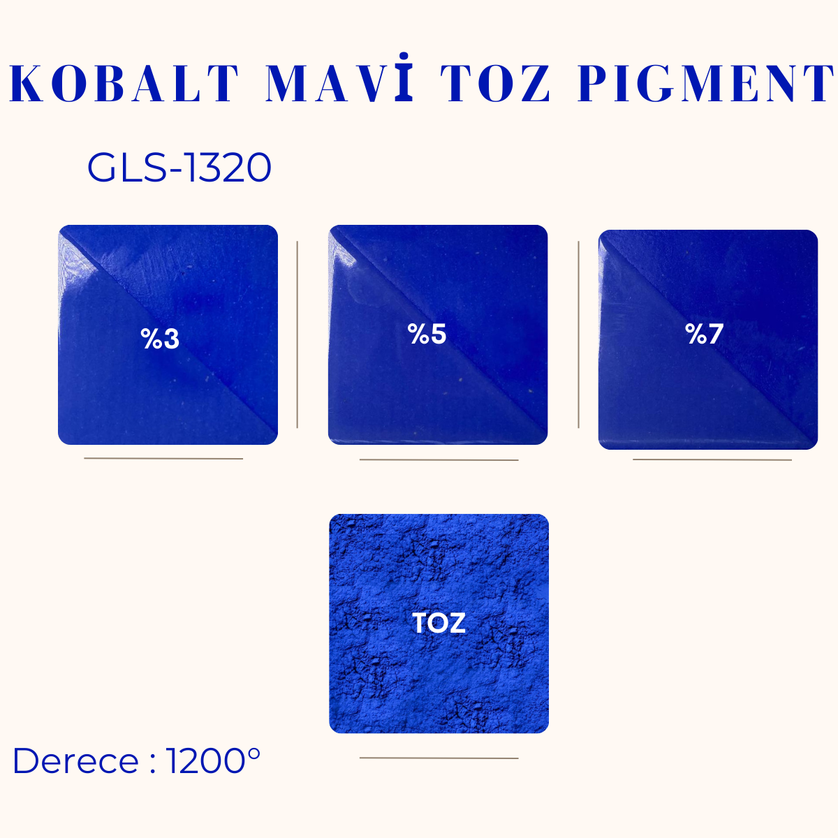 Mavi Kobalt Toz Pigment GLS-1320
