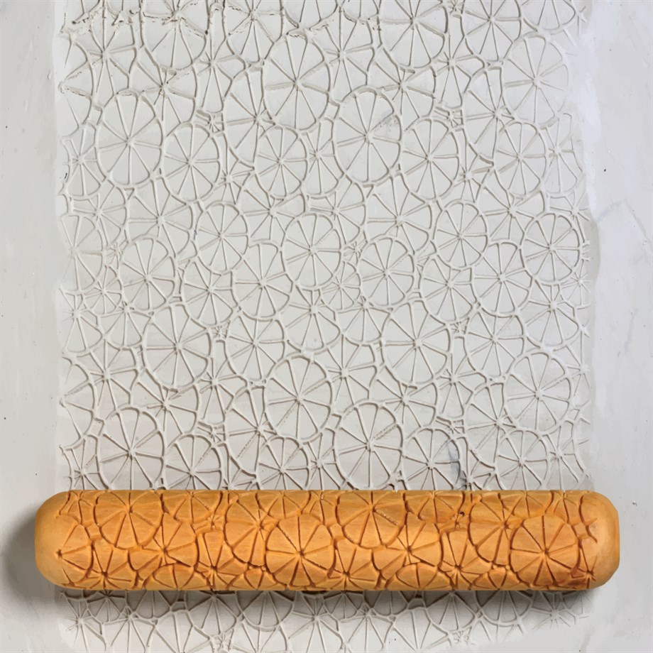 Narenciye Dilimleri LHR-006 Uzun Desenli Ahşap Rulo - 20cm